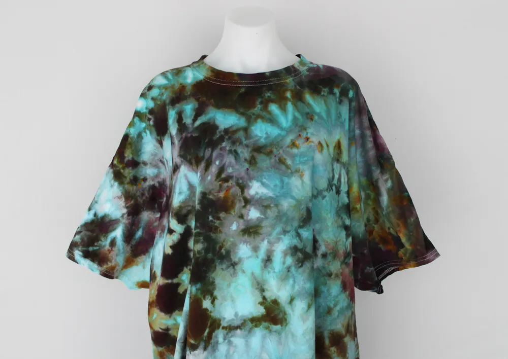 Men's t shirt ice dye size 3XL - Chaotic Adventure crinkle