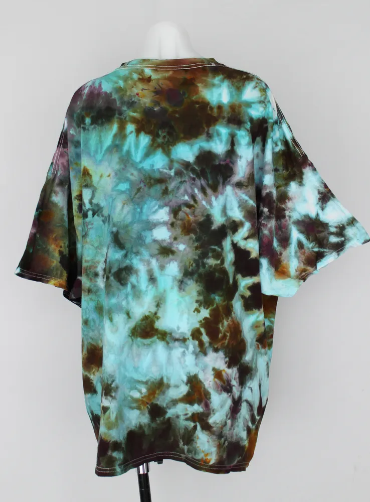 Men's t shirt ice dye size 3XL - Chaotic Adventure crinkle