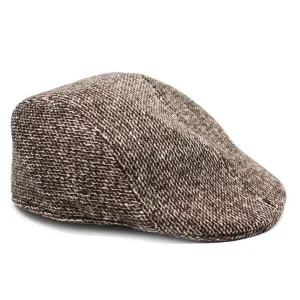 Mens Vintage Flat Cap - Light Brown