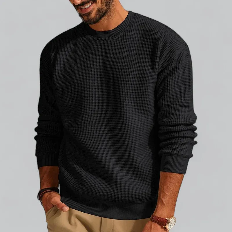 Men's Wool Knit Crew Neck Jumper | Warm, Soft Fabric, Casual Style for Everyday Wear