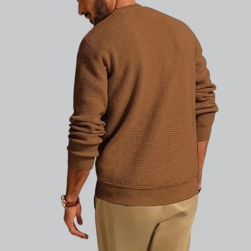 Men's Wool Knit Crew Neck Jumper | Warm, Soft Fabric, Casual Style for Everyday Wear