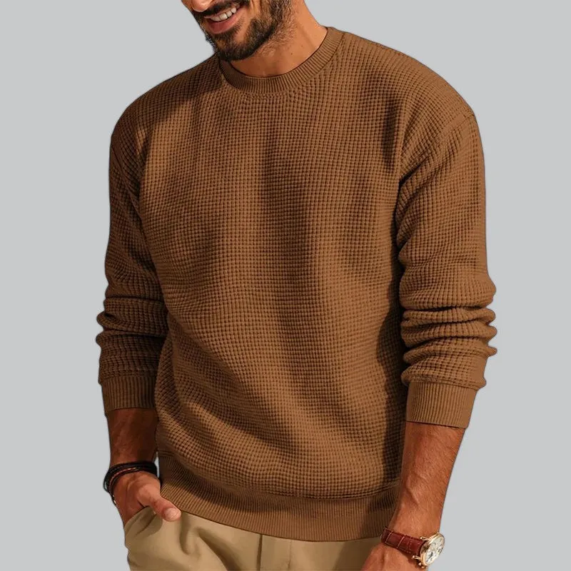 Men's Wool Knit Crew Neck Jumper | Warm, Soft Fabric, Casual Style for Everyday Wear