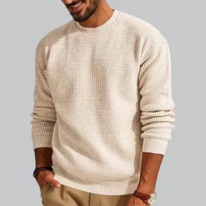 Men's Wool Knit Crew Neck Jumper | Warm, Soft Fabric, Casual Style for Everyday Wear