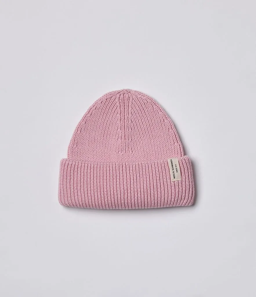 Merz b. Schwanen - KBN01 Beanie, Organic Cotton - Dusted Pink