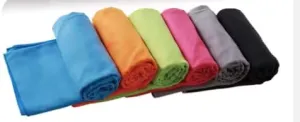 Microfiber Towel, Anti-Static, Anti-Wrinkle, Soft and Comfortable, Backpacking, Sports, Lifestyle (Blue, M - 24"" x 48"")