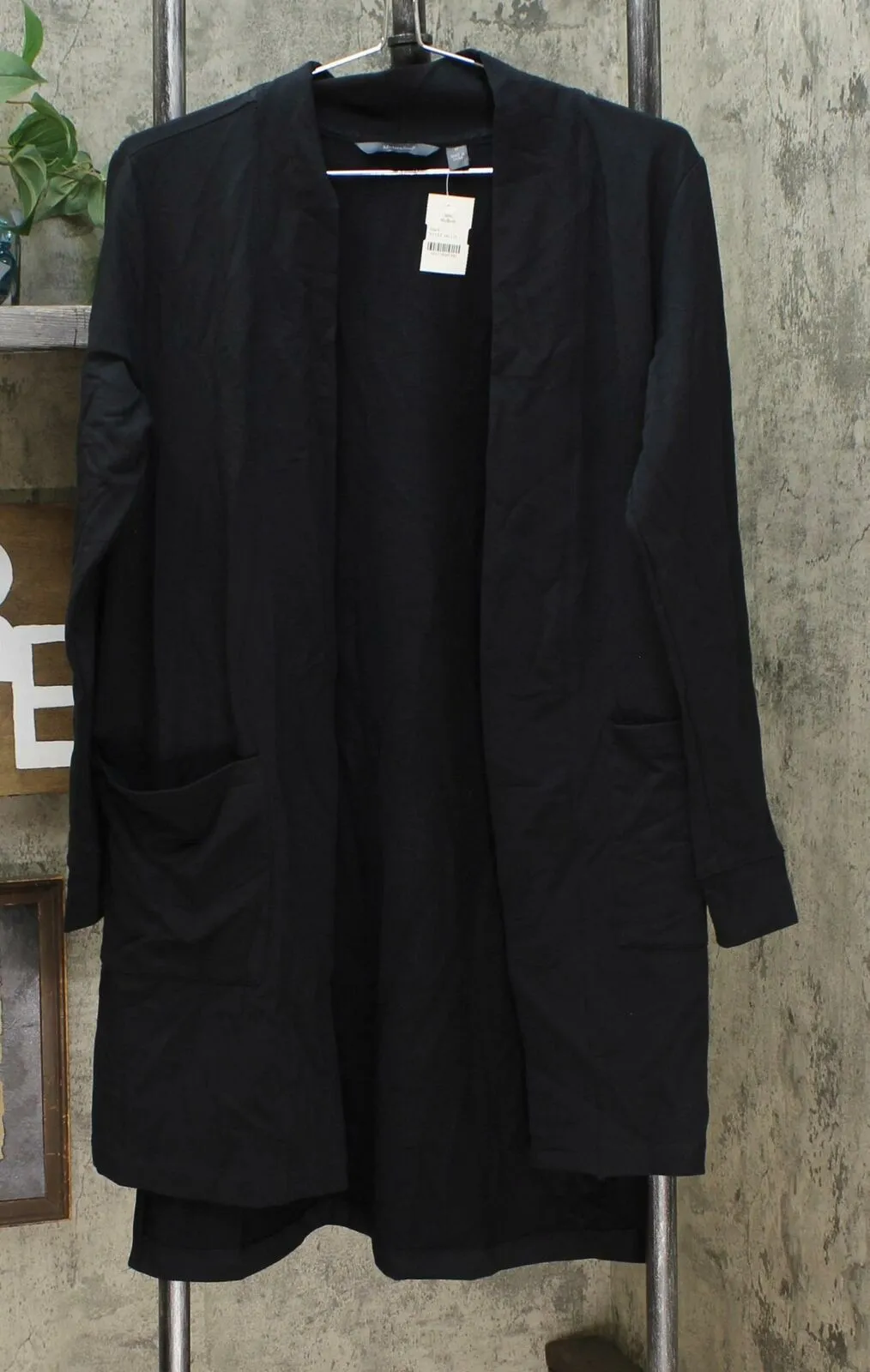 Modern Soul Women's Hi Low French Terry Duster Cardigan With Pockets