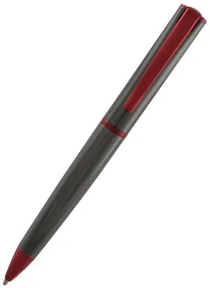 Monteverde Impressa Ballpoint - Gun Metal Red Trim