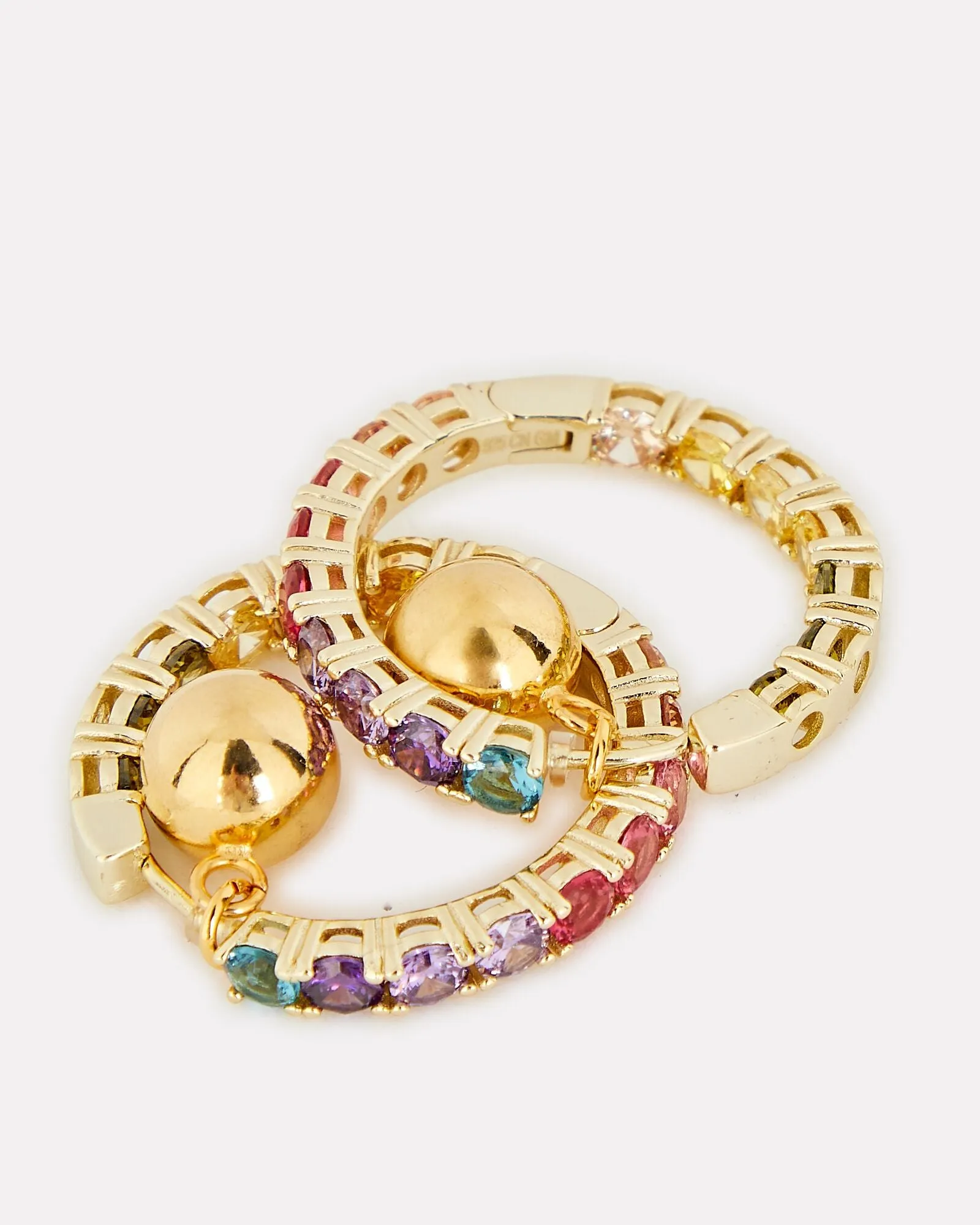 Mounser Laguna Hoop Earrings Rainbow
