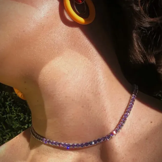 Mounser Laguna Necklace Plum