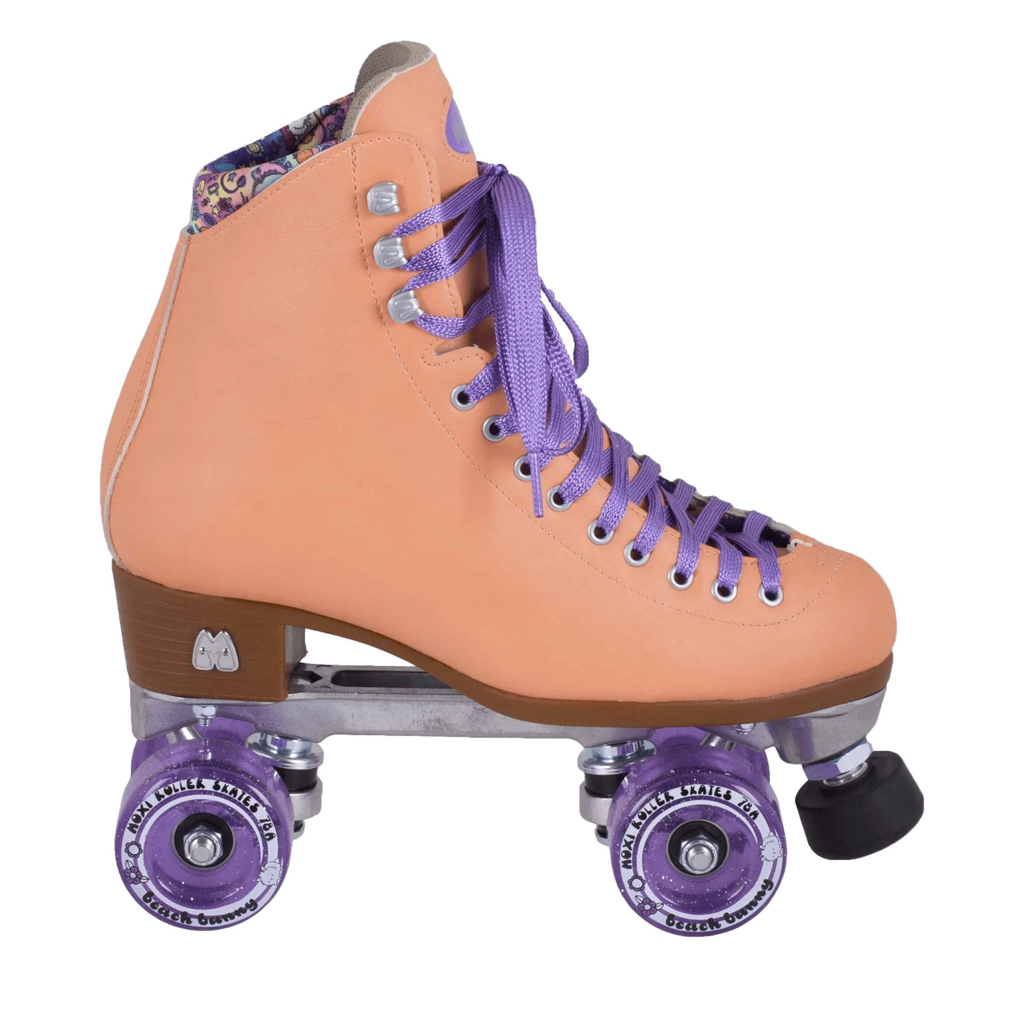 Moxi Beach Bunny Roller Skates Peach Blanket