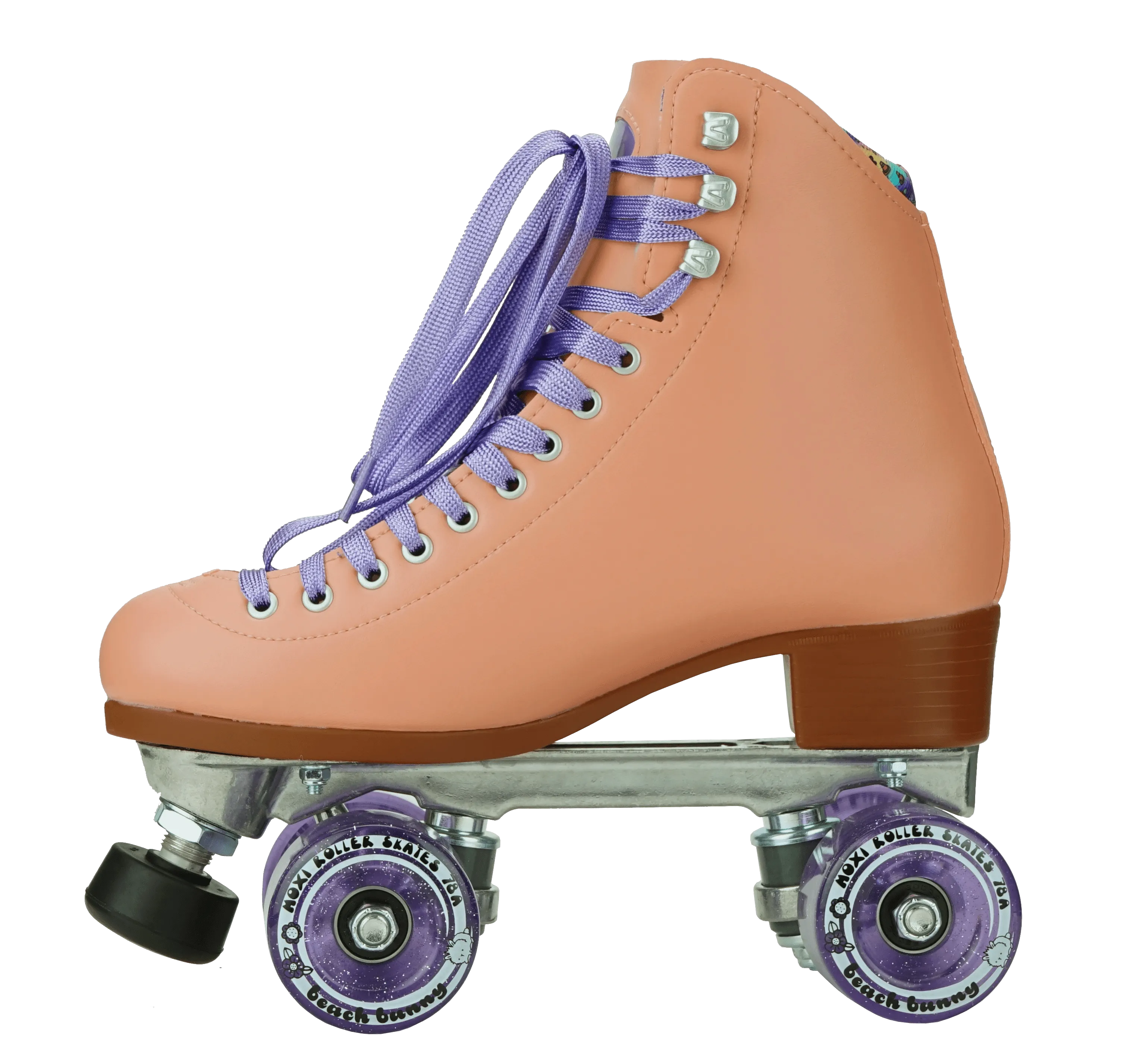 Moxi Beach Bunny Roller Skates Peach Blanket
