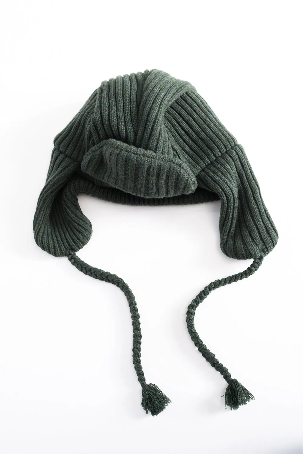 MSP-7005 - Knit Bomber Cap - Army Green