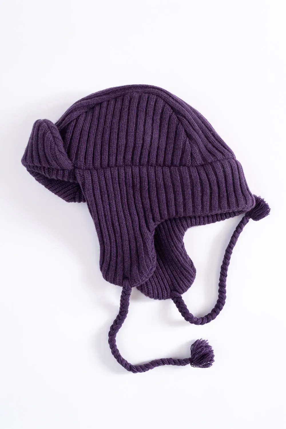 MSP-7005 - Knit Bomber Cap - Purple