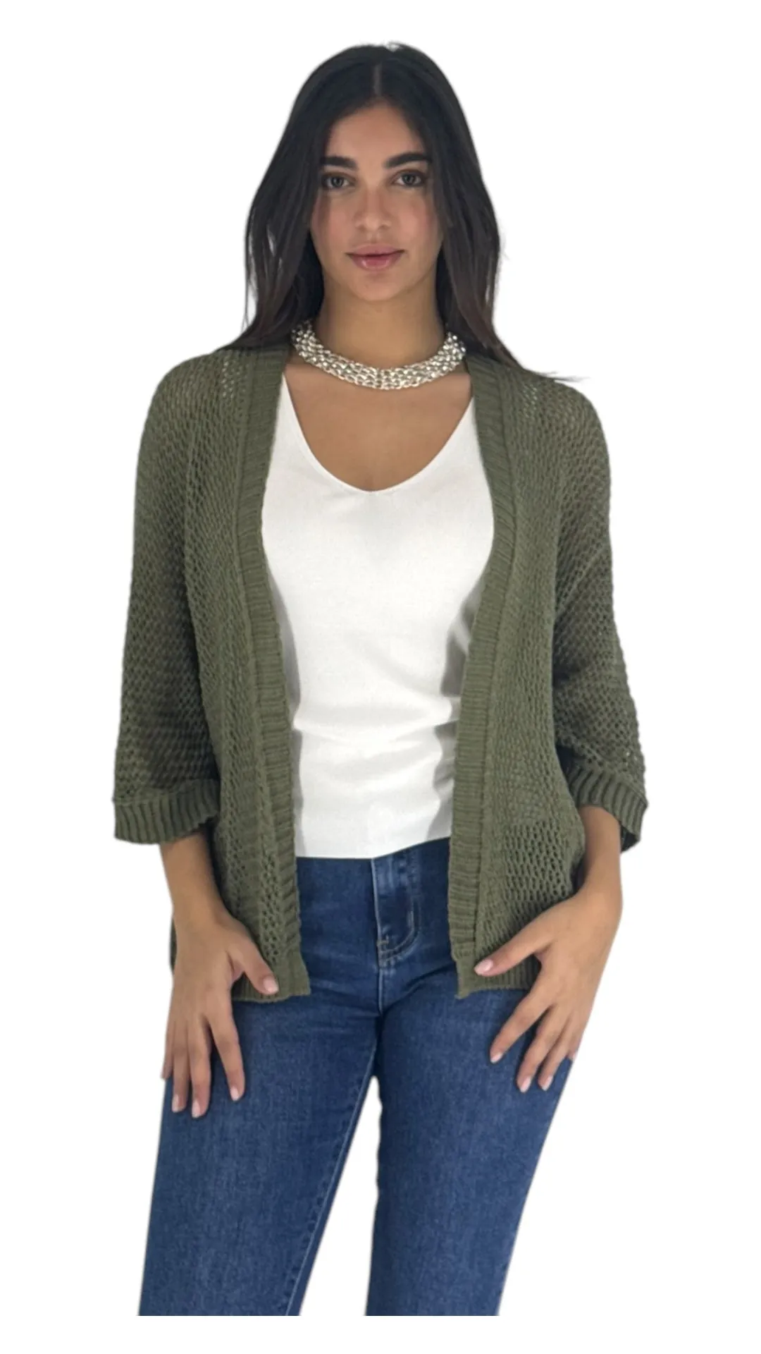 Muna khaki cardigan