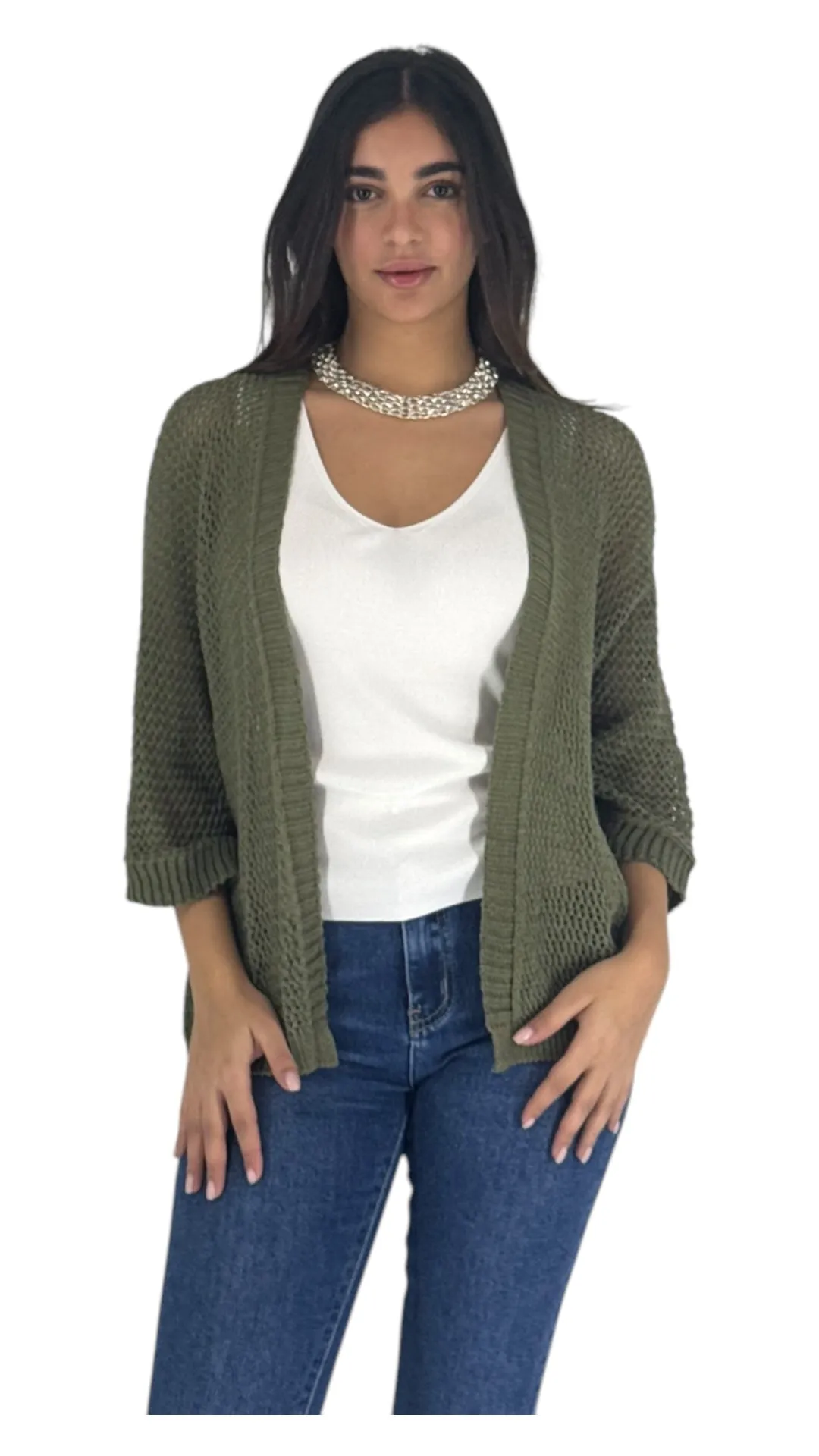 Muna khaki cardigan