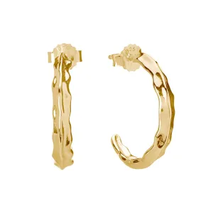 MURKANI Vintage Medium Hoops - Gold