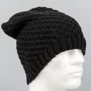 MZ72 Ac Happy knit beanie Black
