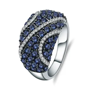 Natural Blue Sapphire Bohemian Ring