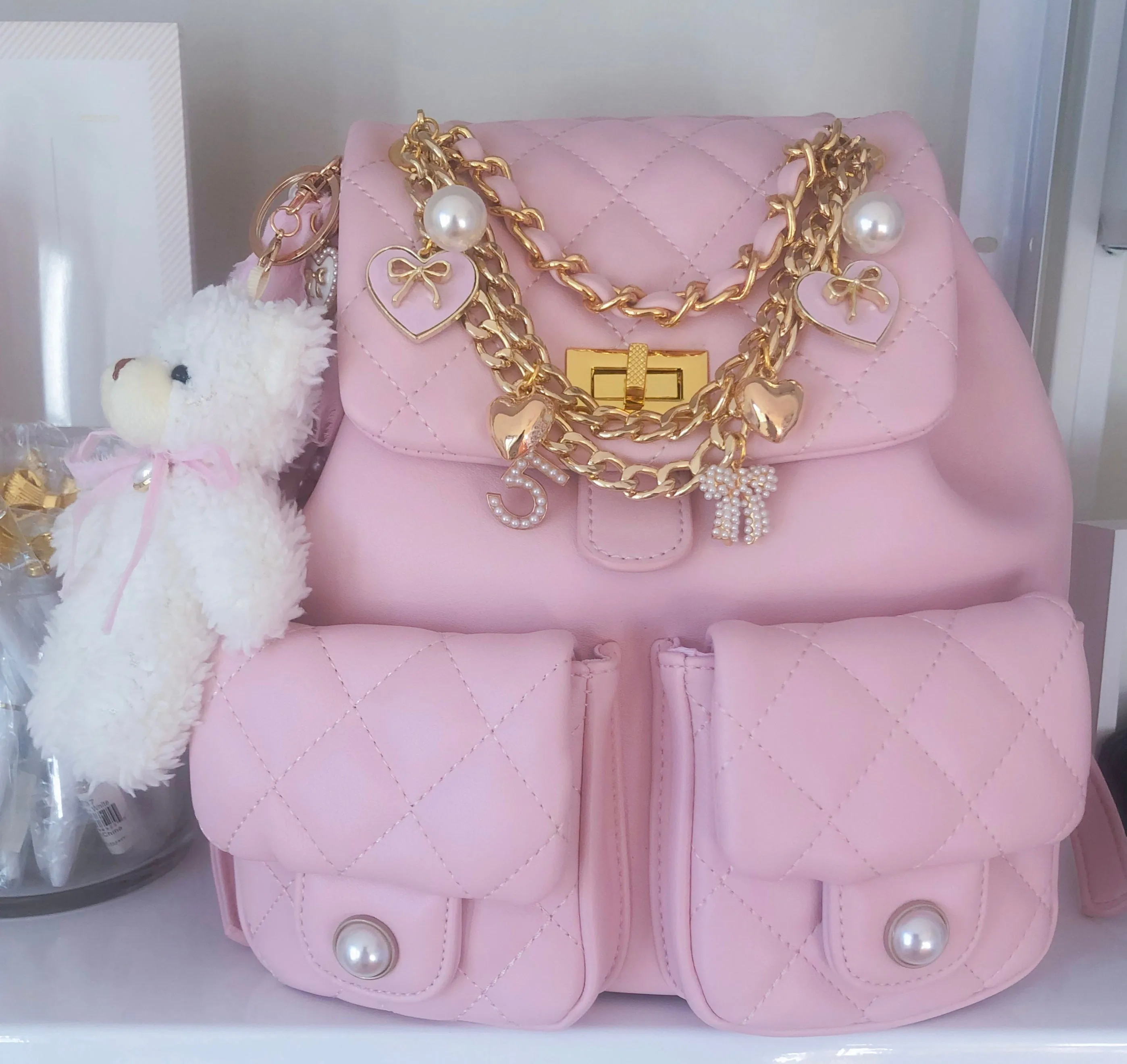 NEW! TEDDY BEAR KEYCHAIN
