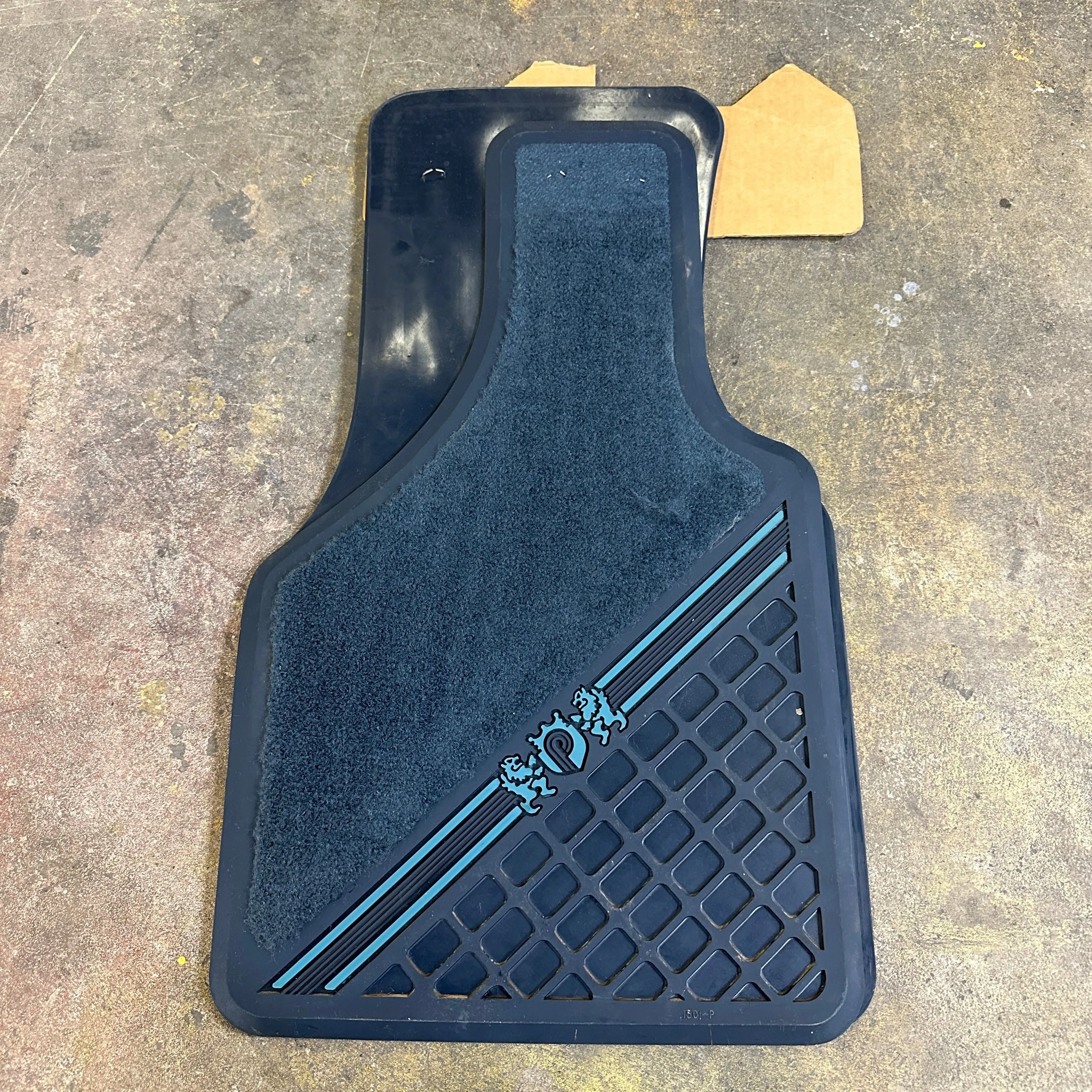 NOS Carpet/Rubber Plasticolor Floor Mats - Astro/Safari Vans 1984 