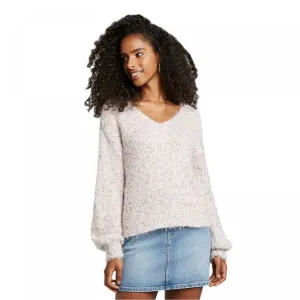 NWT Wild Fable Women's V-Neck Fuzzy Pullover Sweater. S71377A815 XXL