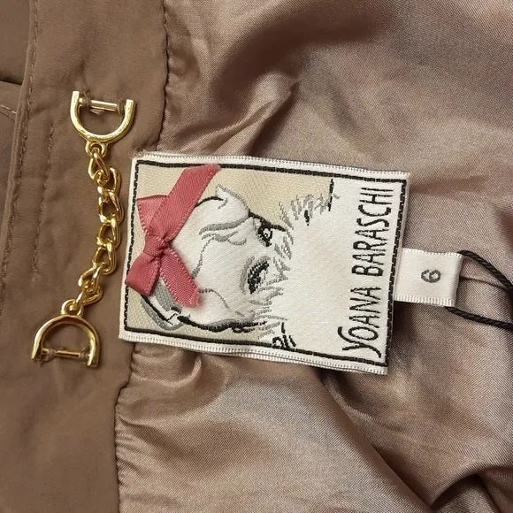NWT, Yoana Baraschi Vintage Lady Safari Ruched Skirt