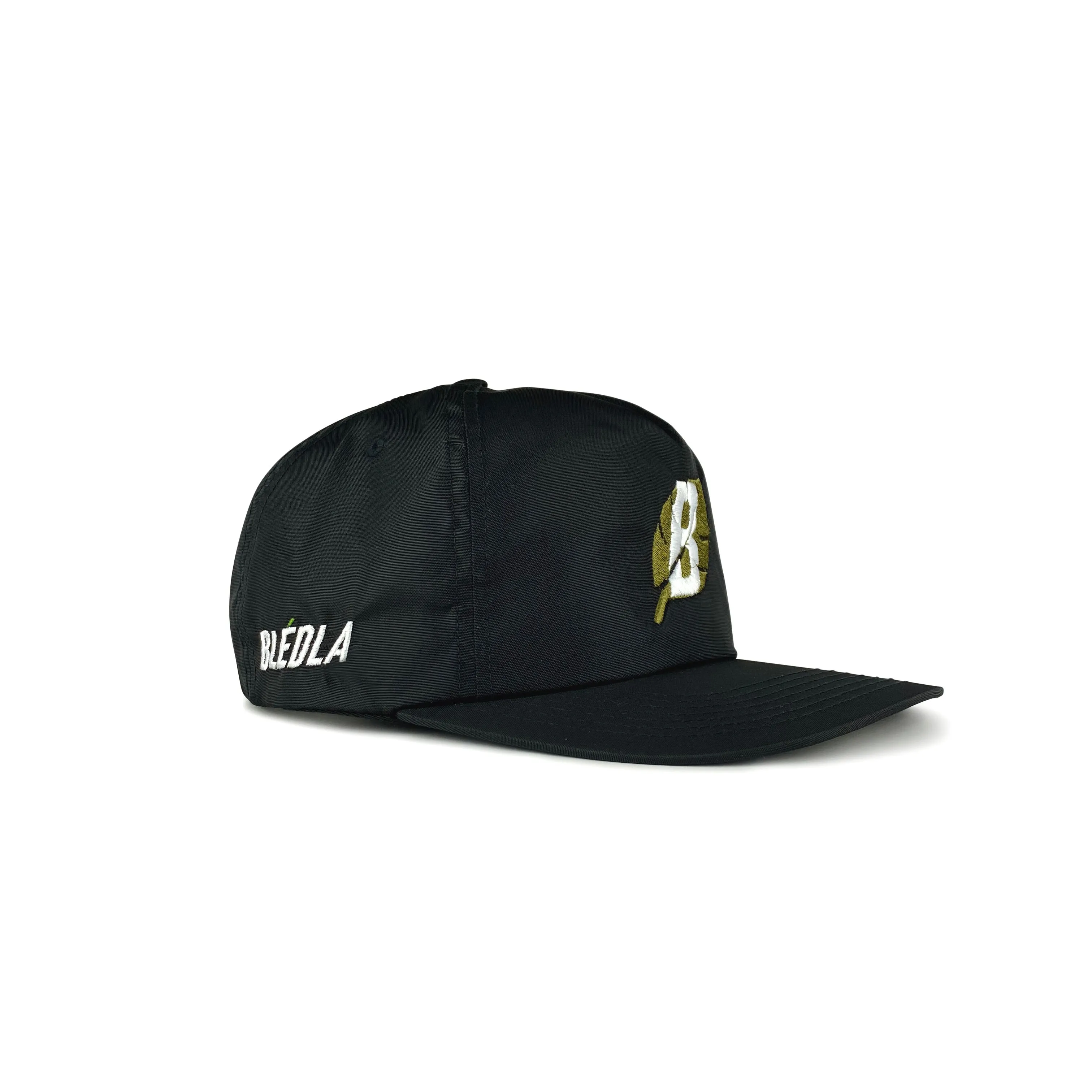 Nylon Leaf Hat - Black