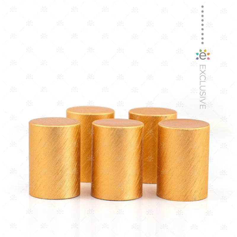 Orange/Copper Metallic Roller Bottle Cap (5pk)