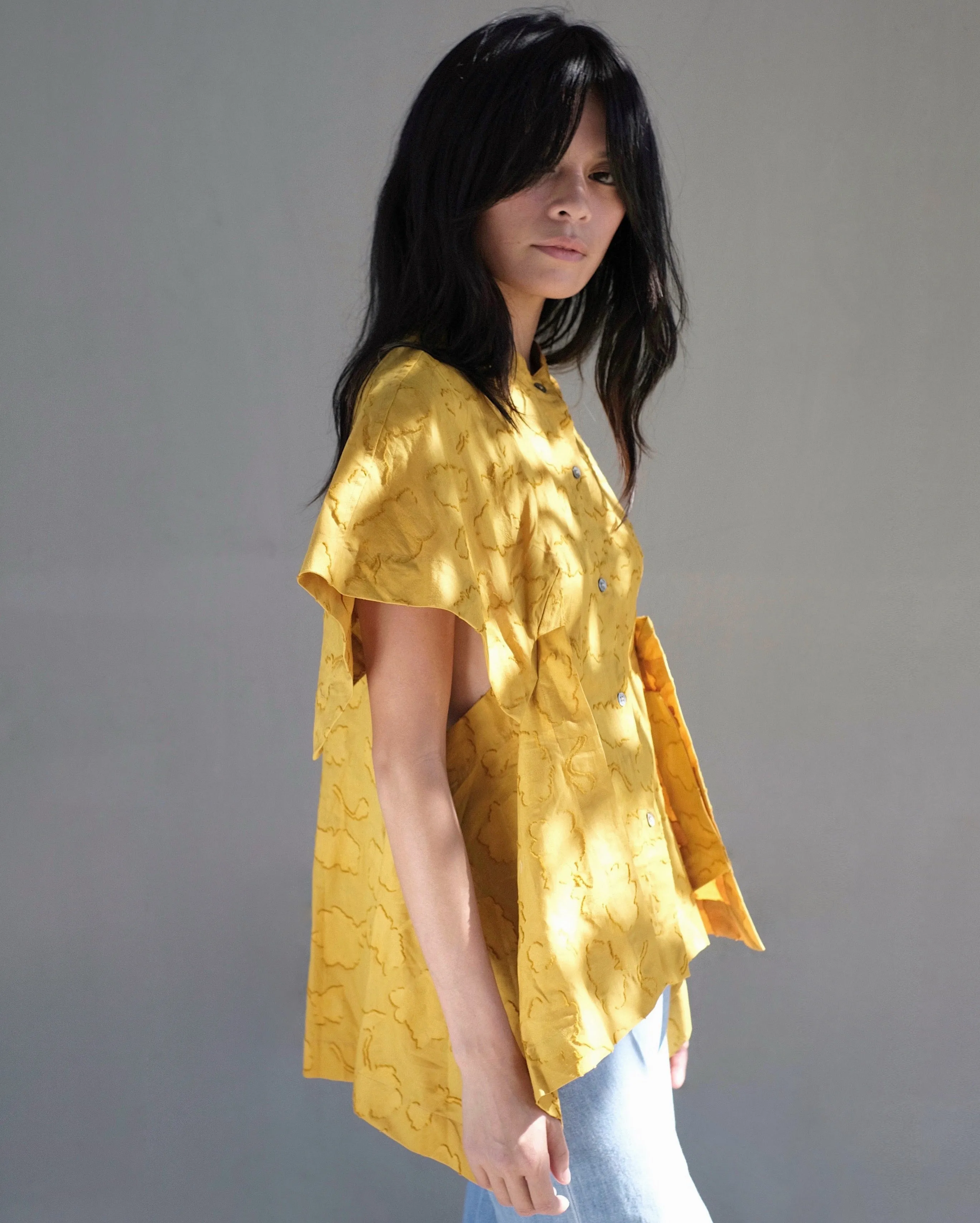 Origami Shirt in Sunbeam Yellow