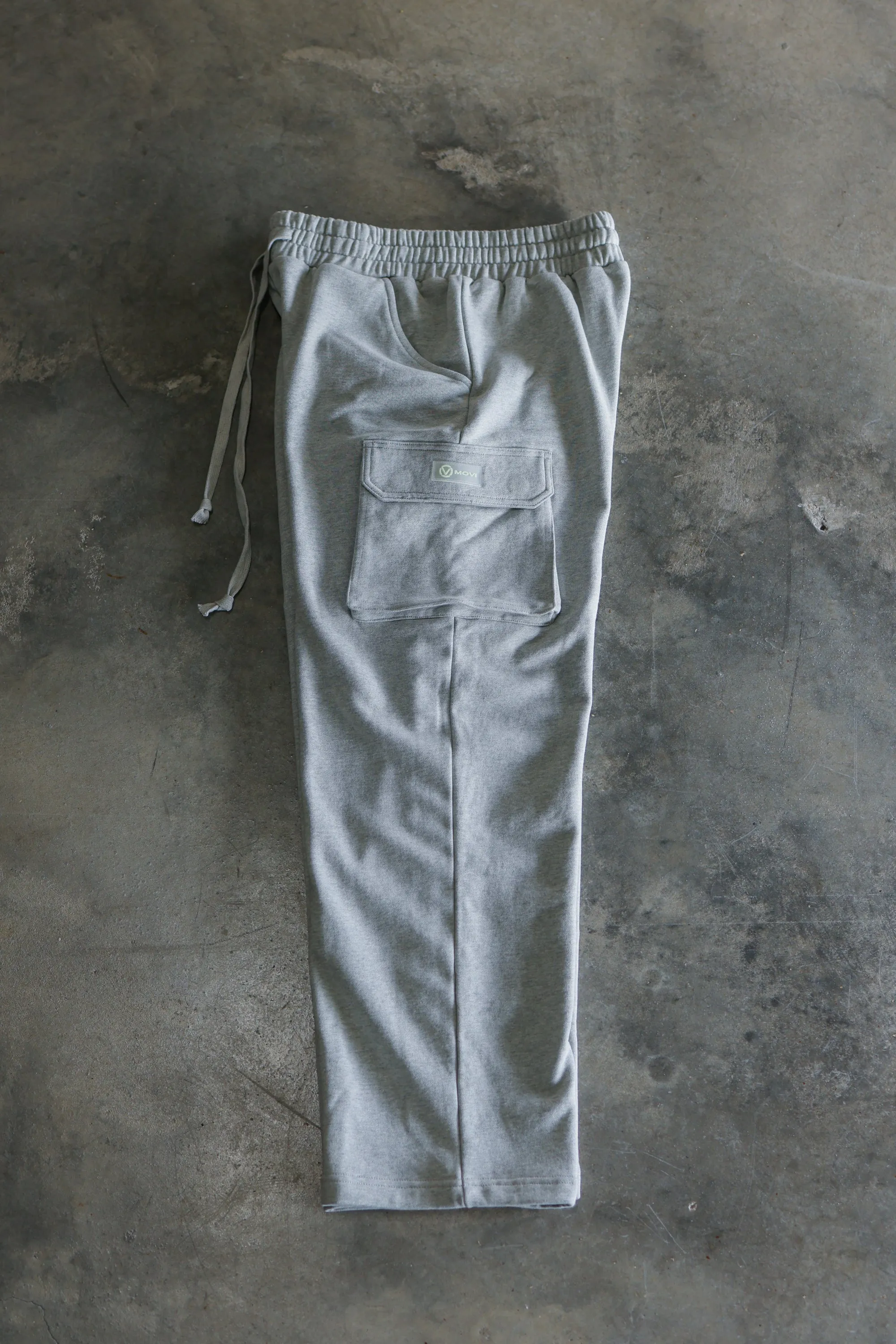 ORIGIN GLOW BAGGY CARGO SWEATS - ASH GRAY