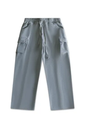ORIGIN GLOW BAGGY CARGO SWEATS - ASH GRAY