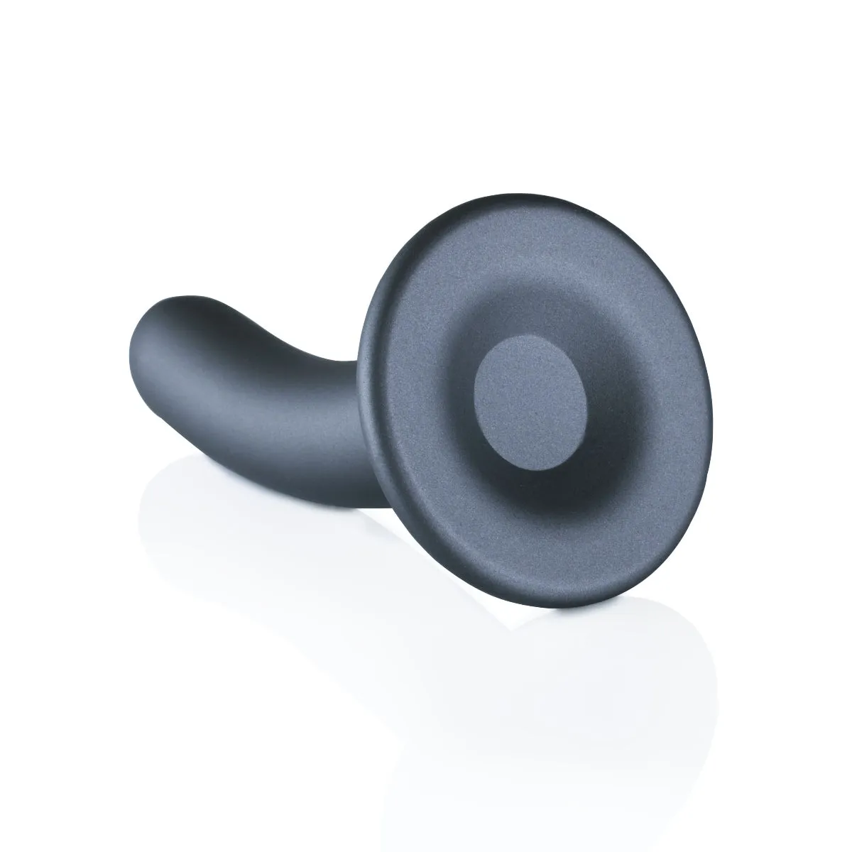 Ouch Smooth Silicone G Spot Dildo 5" - Metallic Grey - Discover Pleasure