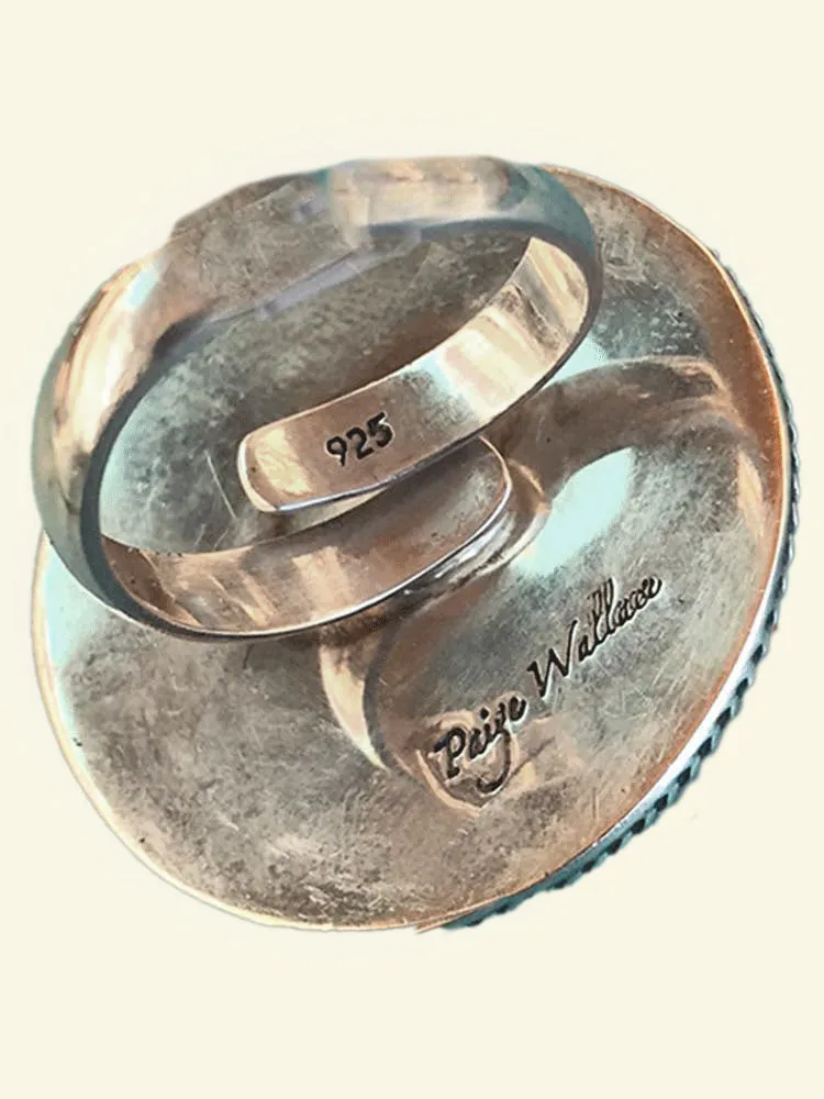 Paige Wallace Dyed Magnesite Rose Ring