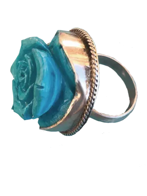 Paige Wallace Dyed Magnesite Rose Ring