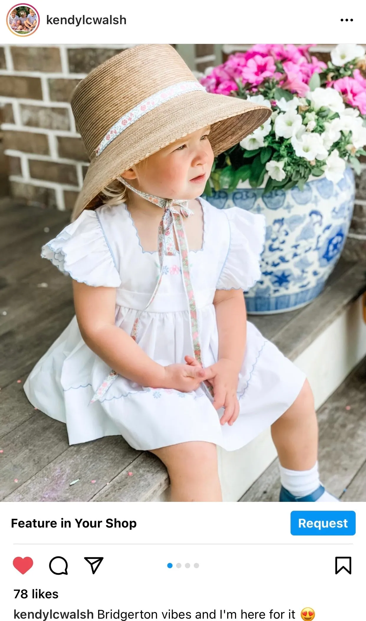 Palmetto Little Girl’s Hat - Vintage Swiss Dot Lace Ribbon