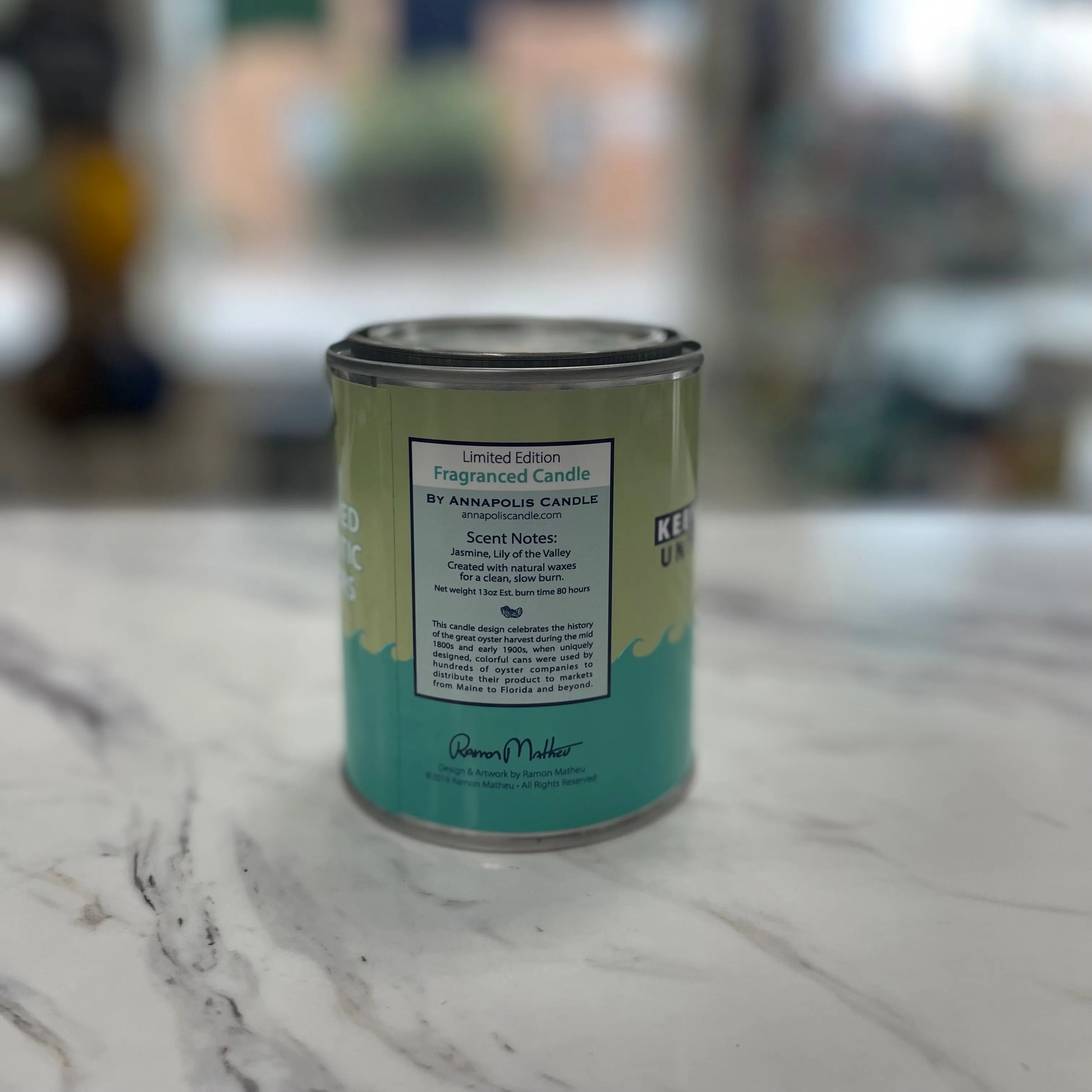 Pamlico County Ocracoke Oysters Candle