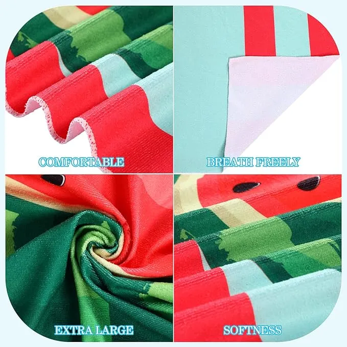 Panelee 12 Pack Microfiber Beach Towels Bulk 71"x35" Extra Large Oversized Terry Beach Towel Quick Dry Swim Pool Towels Lightweight Compact Travel Towels for Adults Vacation Camping Beach Accessories