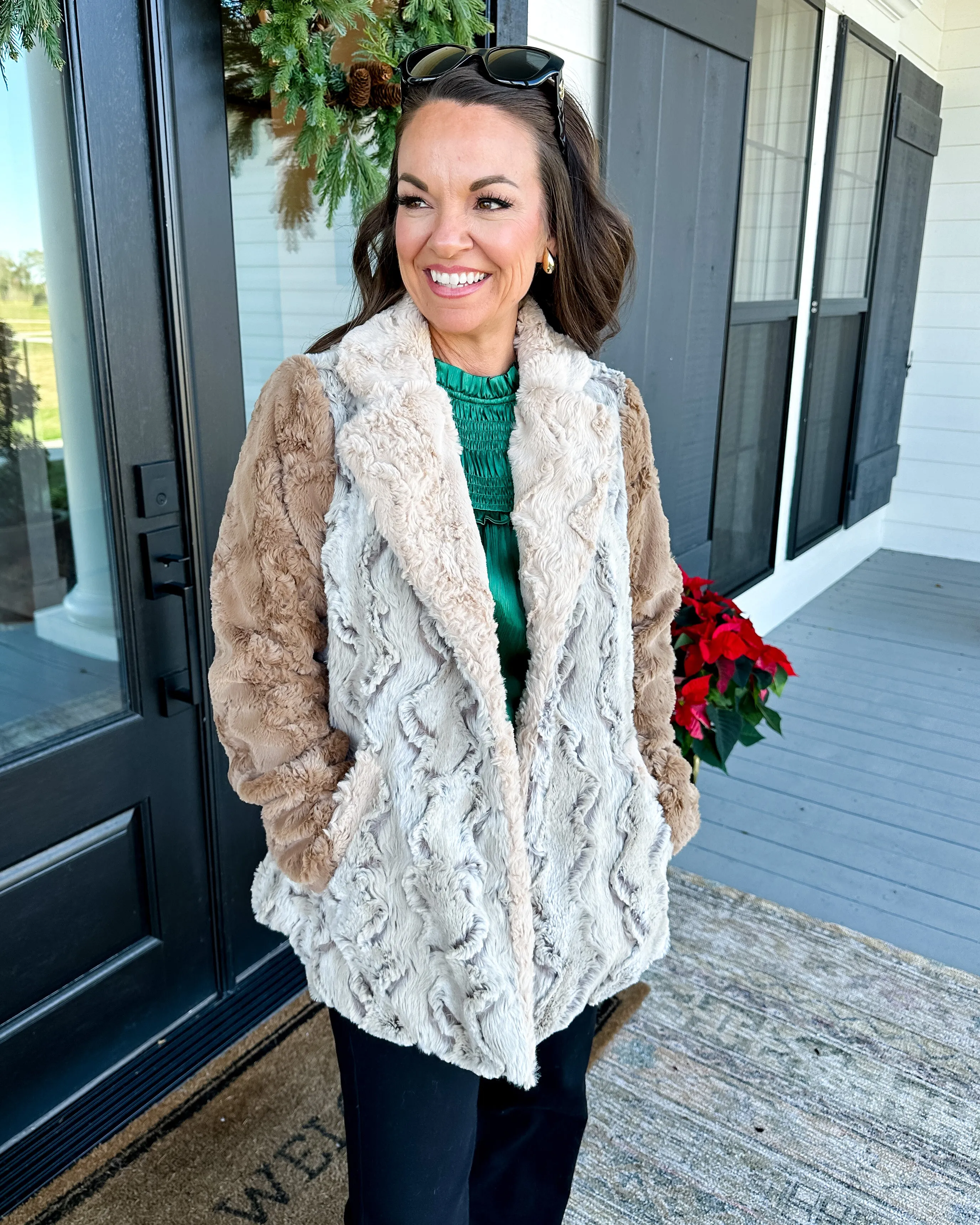Patchwork Fur Jacket