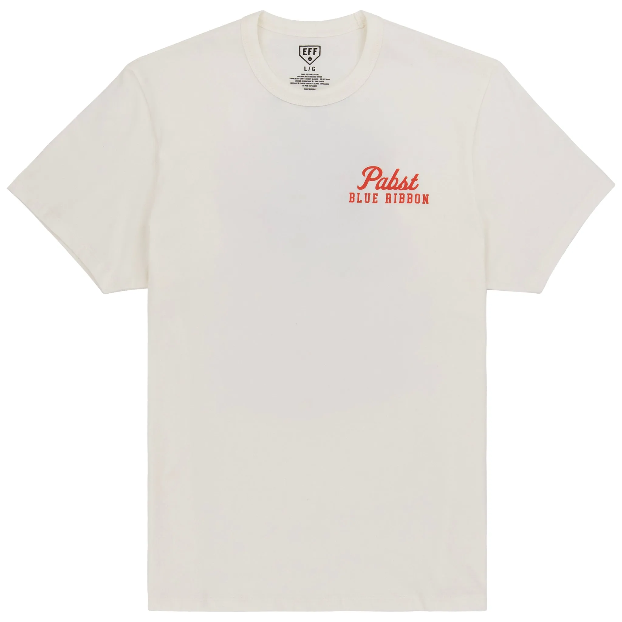 PBR EFF Vintage Beer T-Shirt - Cream