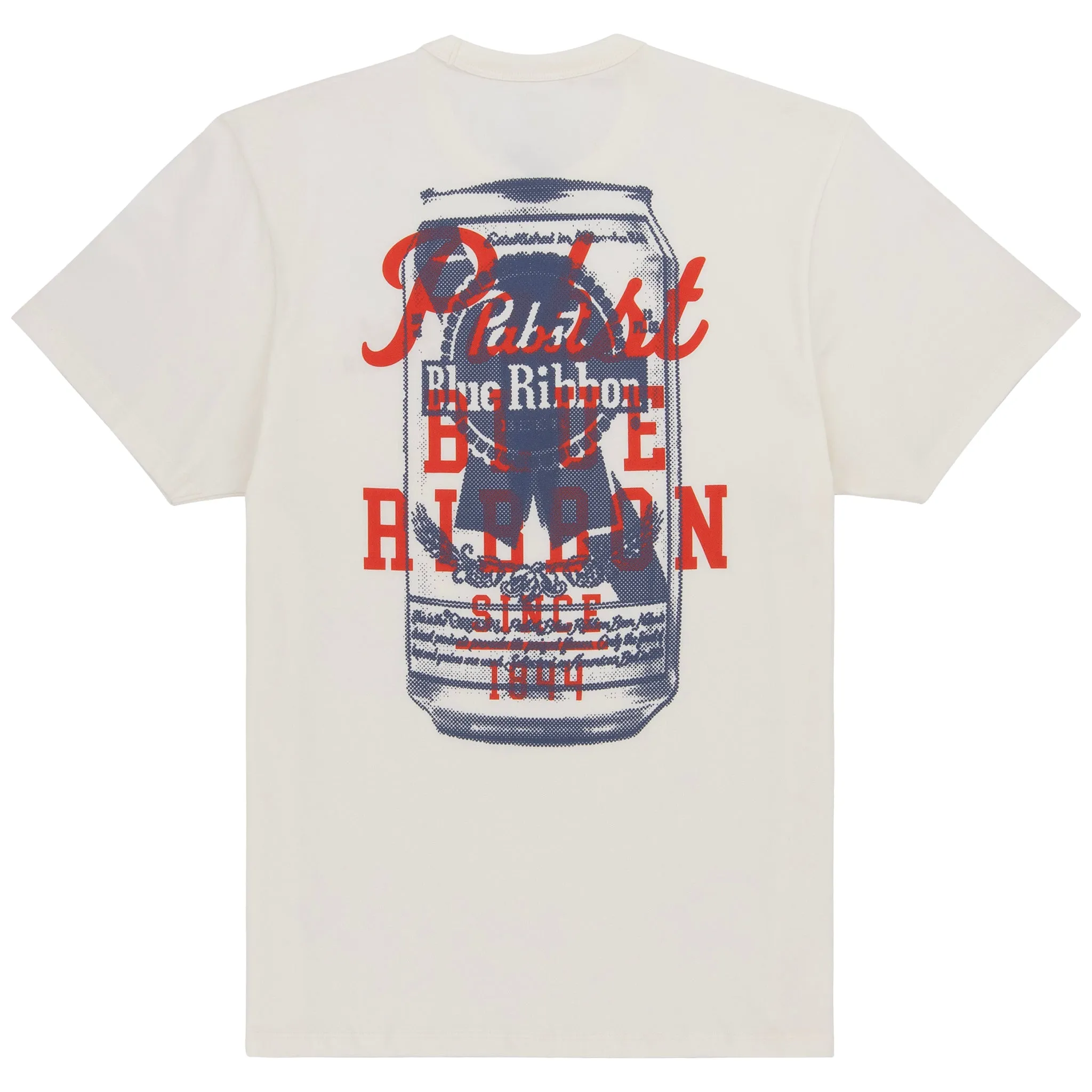 PBR EFF Vintage Beer T-Shirt - Cream