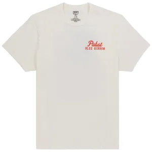 PBR EFF Vintage Beer T-Shirt - Cream