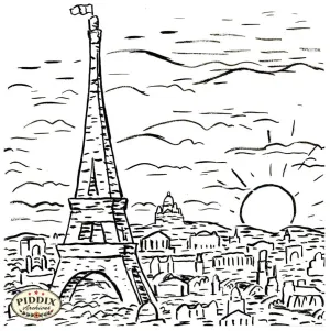 PDXC21095 -- Eiffel Tower Drawing