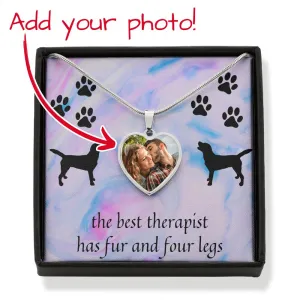Personalized The Best Therapist Has Fur & 4 Legs Necklace