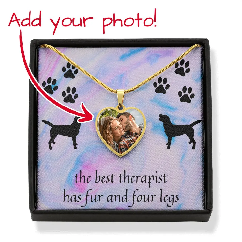 Personalized The Best Therapist Has Fur & 4 Legs Necklace