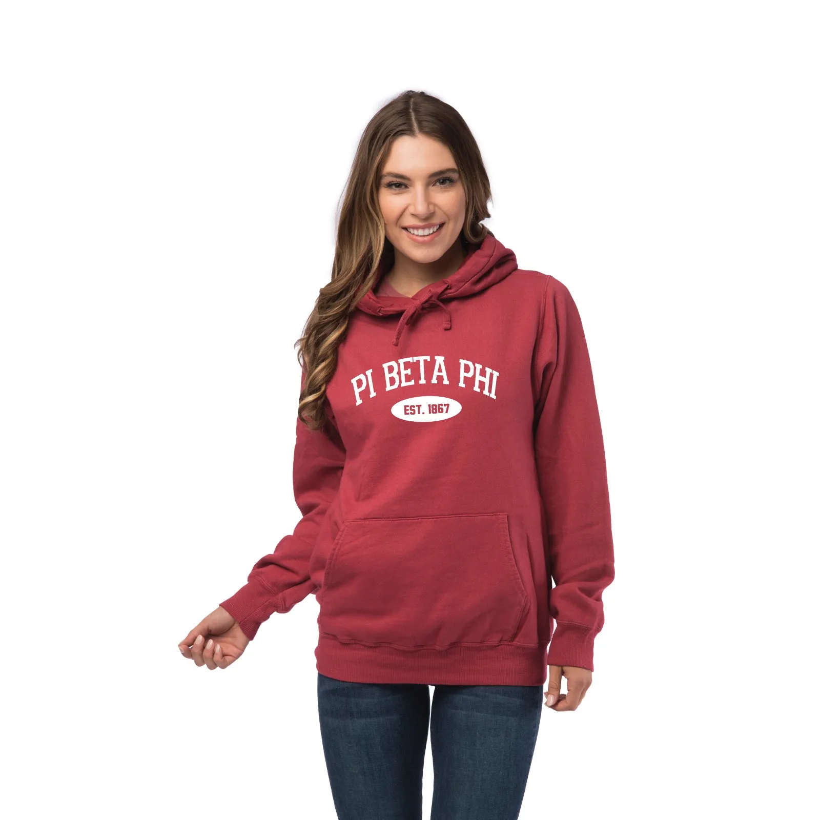 Pi Beta Phi Hooded Pullover Vintage Sweatshirt