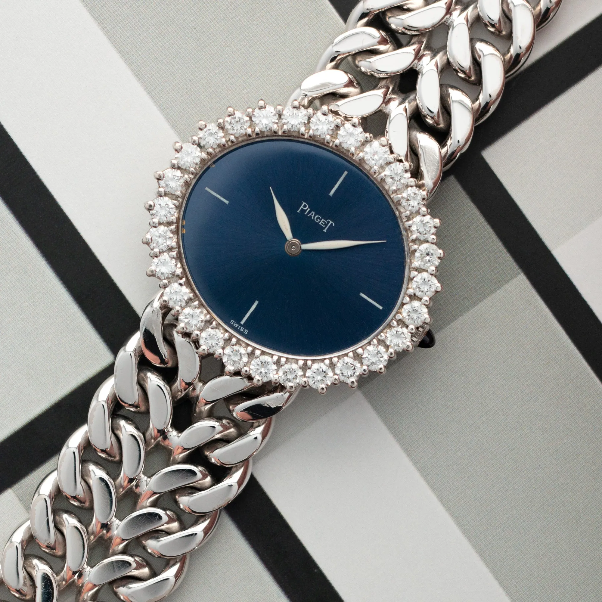 Piaget White Gold Diamond Watch, 1970s
