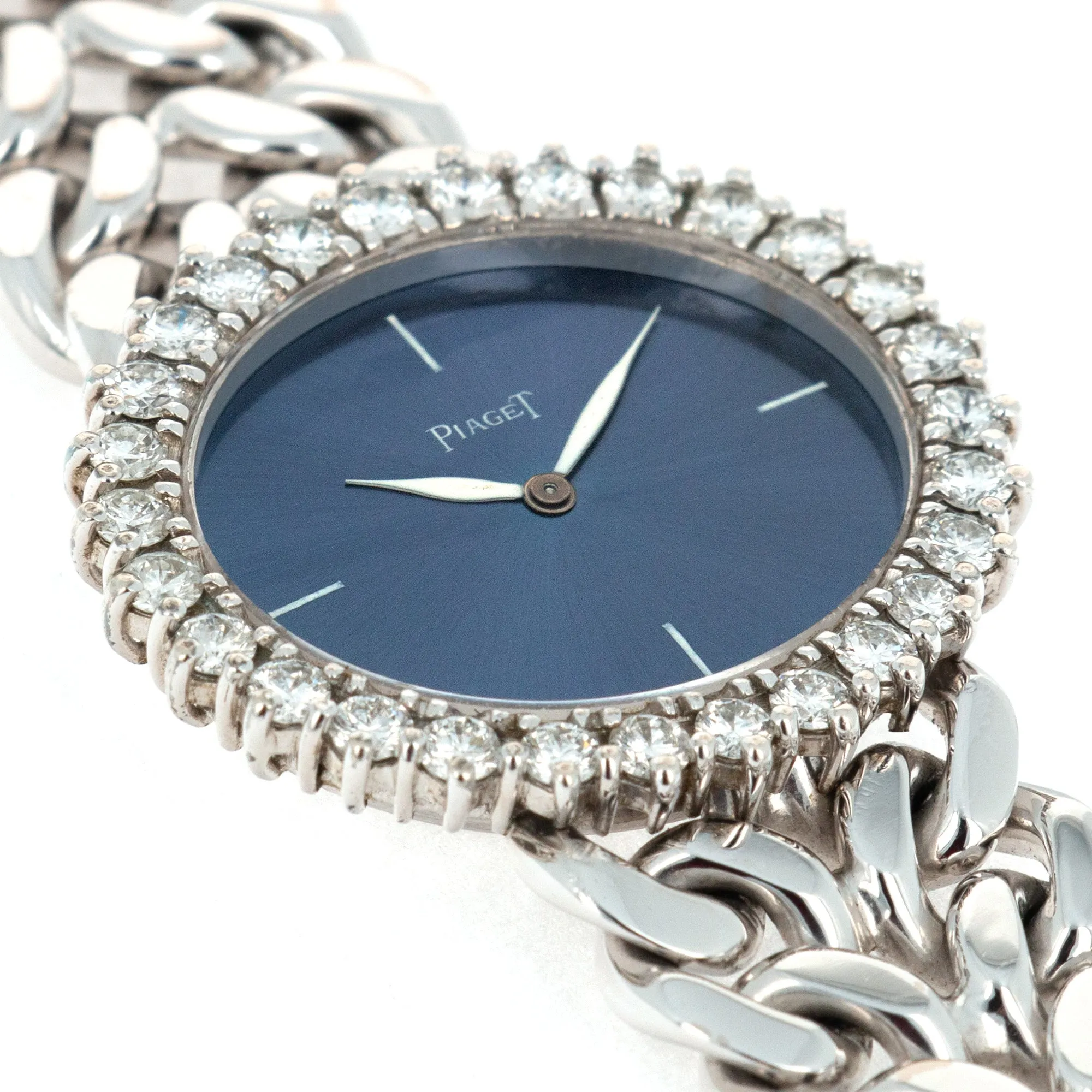 Piaget White Gold Diamond Watch, 1970s