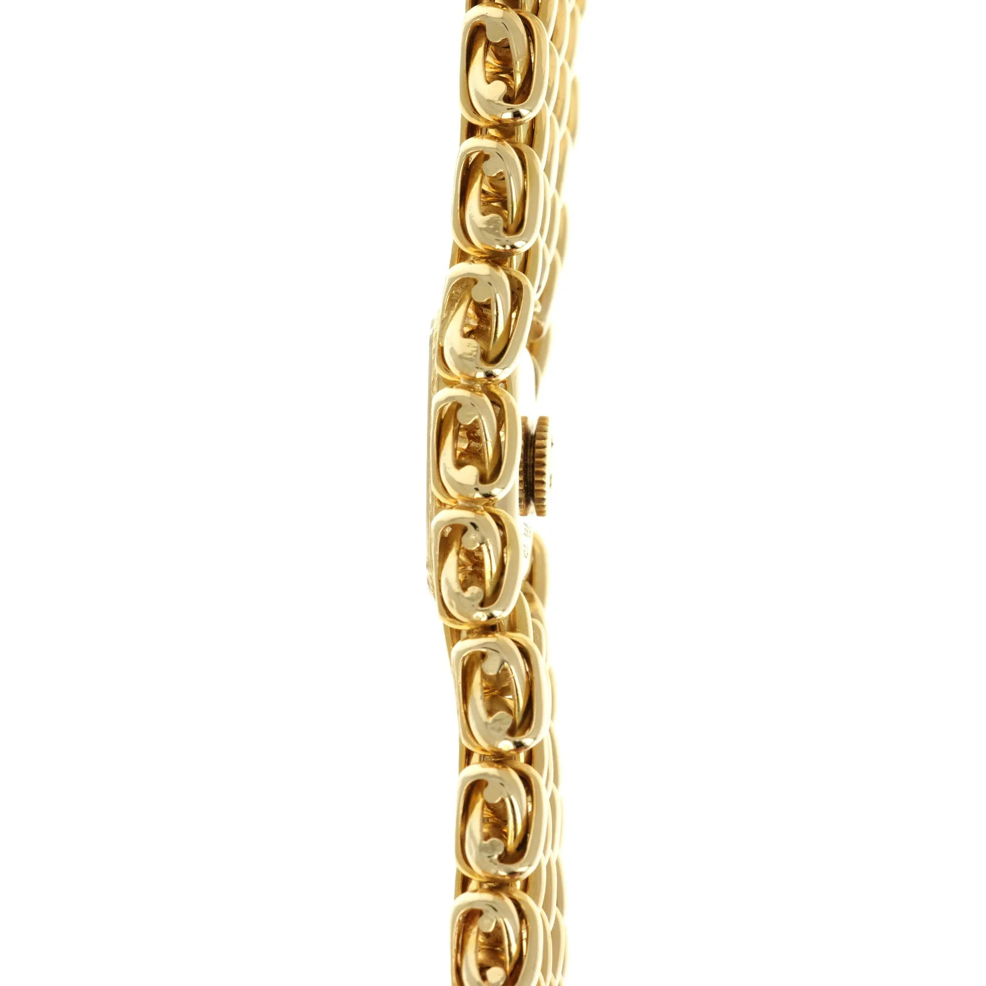 Piaget Yellow Gold Wide Bracelet Watch, 1960s