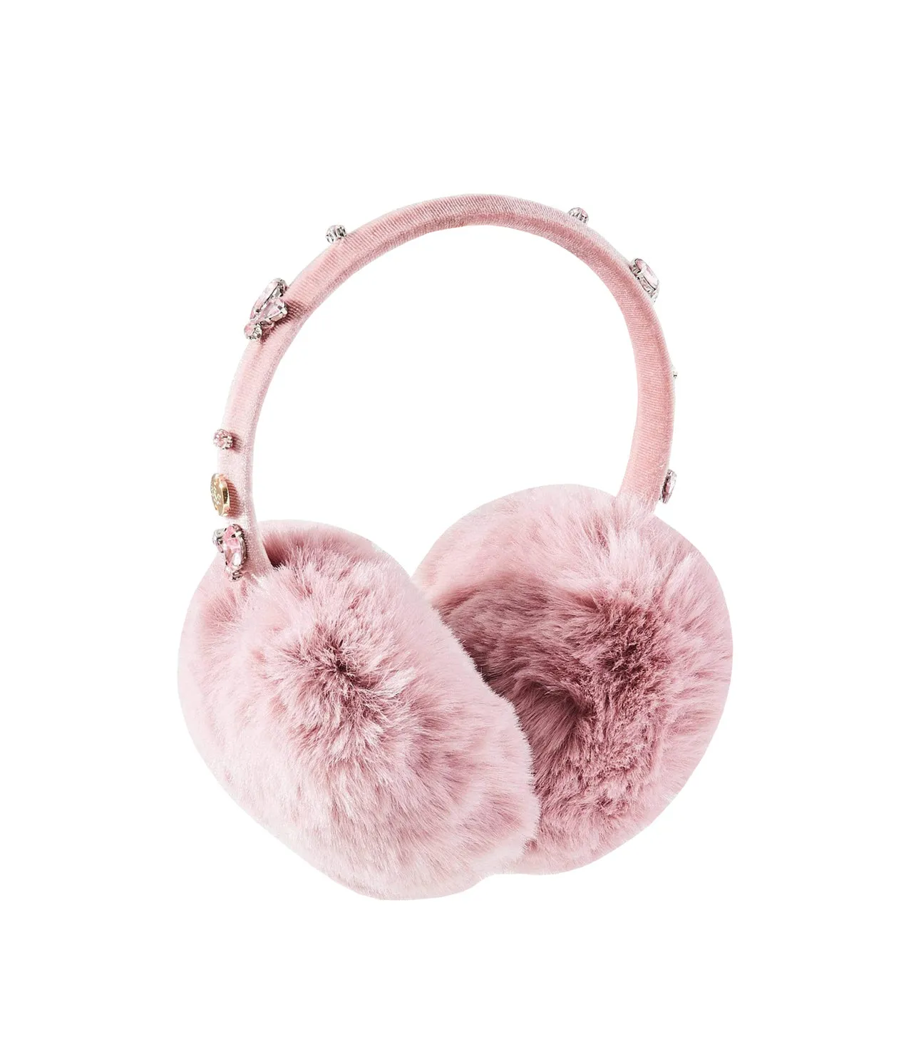 PINK FAUX FUR EARMUFFS