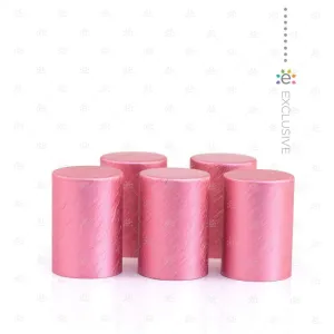 Pink Metallic Roller Bottle Cap (5pk)